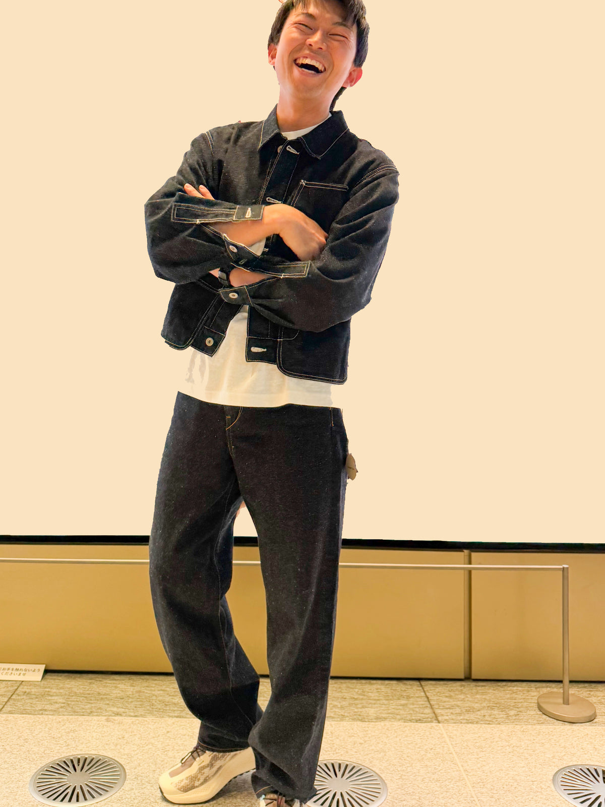 Wide Straight 5pocket Pants Indigo
